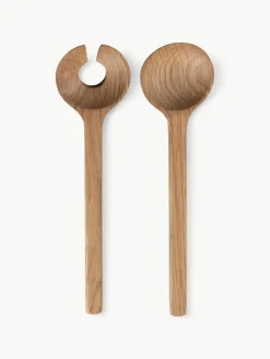 Korte saladebestekken Bit van eikenhout^BITZ Clearance