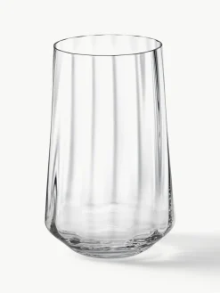 Kristalglazen waterglazen Bernadotte met groefstructuur, 6 stuks^GEORG JENSEN Fashion