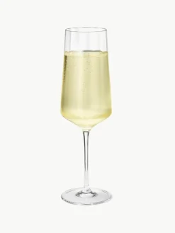 Kristallen champagneglazen Bernadotte met groefstructuur, 6 stuks^GEORG JENSEN Outlet