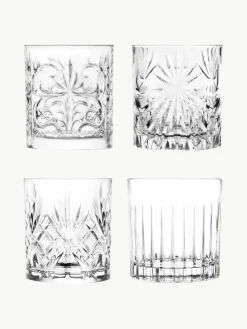 Kristallen glazen Bichiera met reliëf, set van 4^RCR Hot