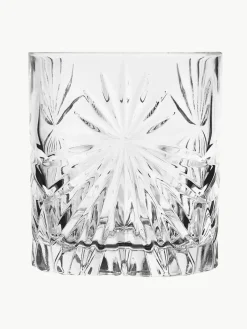Kristallen glazen Bichiera met reliëf, set van 4^RCR Hot