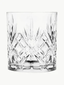 Kristallen glazen Bichiera met reliëf, set van 4^RCR Hot