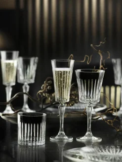 Kristallen glazen Timeless met groefreliëf, set van 18^RCR Clearance