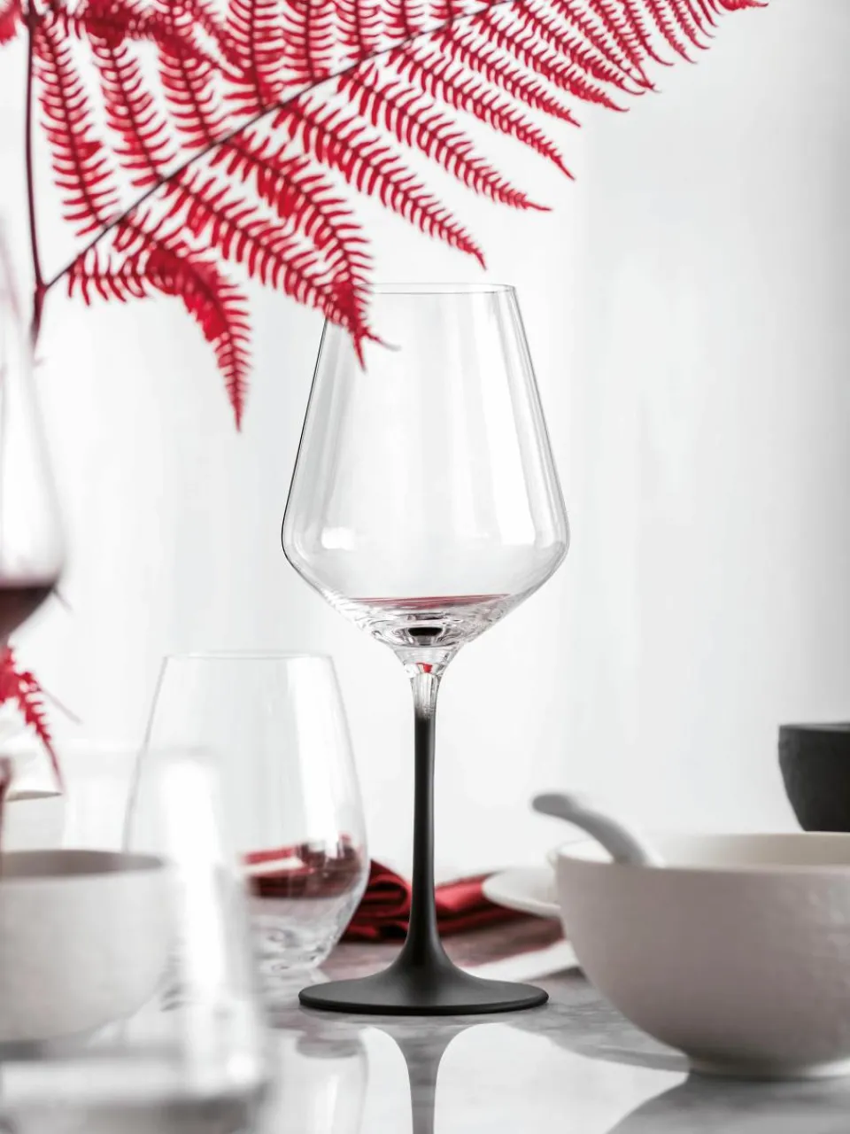 Kristallen rode wijnglazen Manufacture Rock, 4 stuks^Villeroy & Boch Fashion