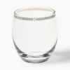 Kristallen waterglazen Dvorak met goudkleurige decoratie, 6 stuks^Armani Casa Hot