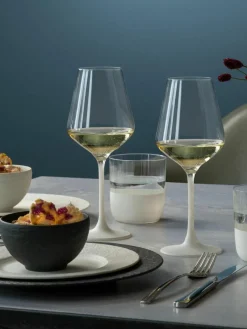 Kristallen witte wijnglazen Manufacture Rock, 4 stuks^Villeroy & Boch Sale