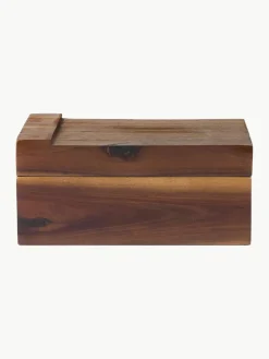 Kruidendoosjes Wood van acaciahout, set van 7^knIndustrie Fashion