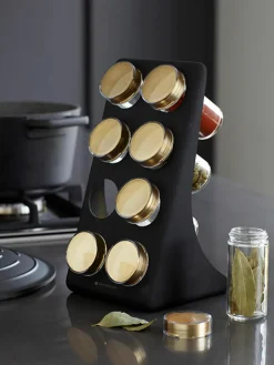 Kruidenrek Master Class met kruidenpotjes, set van 9^Westwing Outlet