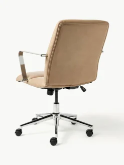 Kunstlederen bureaustoel Reto met armleuning, in hoogte verstelbaar^Westwing Collection New