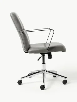 Kunstlederen bureaustoel Reto met armleuning, in hoogte verstelbaar^Westwing Collection Online