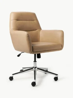 Kunstleren bureaustoel Benson met armleuning, in hoogte verstelbaar^Westwing Collection Discount