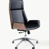 Kunstleren bureaustoel Rouven, in hoogte verstelbaar^Kare Design Outlet