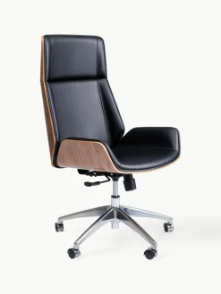 Kunstleren bureaustoel Rouven, in hoogte verstelbaar^Kare Design Outlet