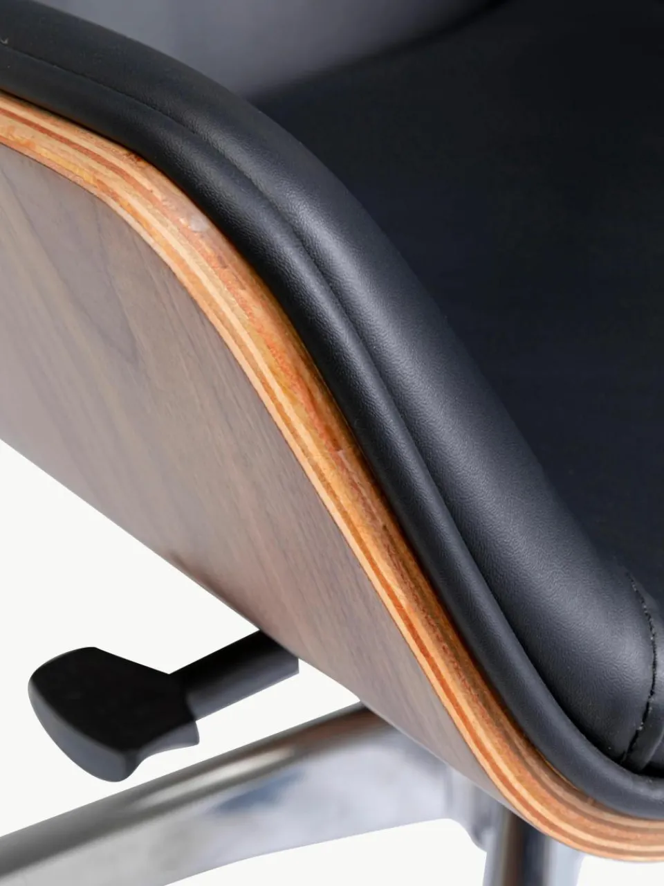 Kunstleren bureaustoel Rouven, in hoogte verstelbaar^Kare Design Outlet
