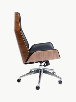 Kunstleren bureaustoel Rouven, in hoogte verstelbaar^Kare Design Outlet