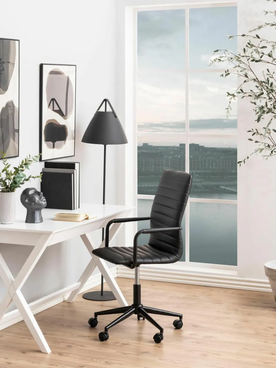 Kunstleren bureaustoel Winslow, in hoogte verstelbaar^Westwing Discount