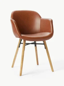 Kunstleren fauteuil Fiji met smalle zitvlak^Westwing Collection Best