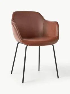 Kunstleren fauteuil Fiji met smalle zitvlak^Westwing Collection Outlet