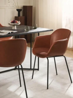 Kunstleren fauteuil Fiji met smalle zitvlak^Westwing Collection Outlet
