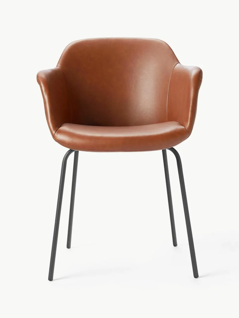 Kunstleren fauteuil Fiji met smalle zitvlak^Westwing Collection Outlet