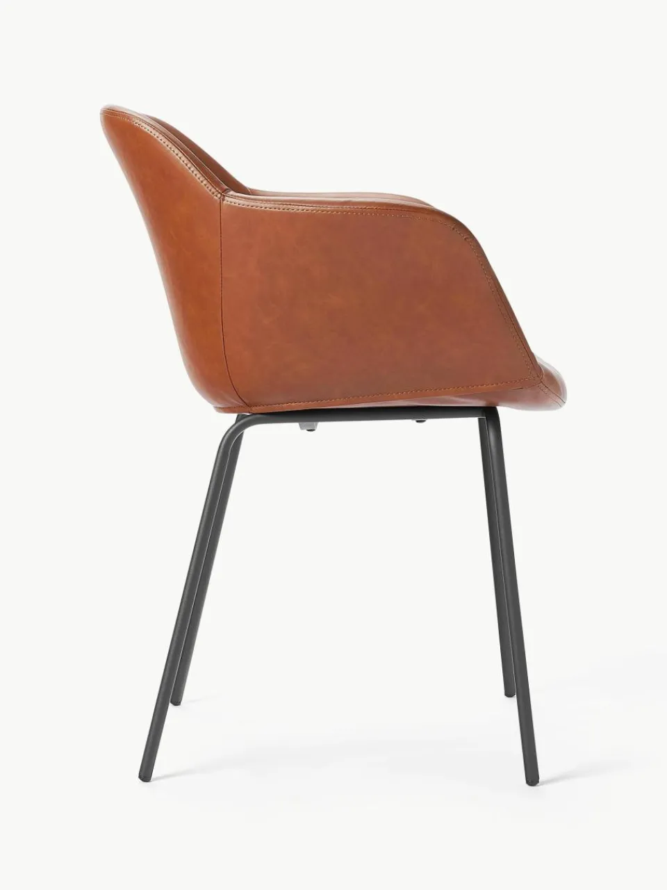 Kunstleren fauteuil Fiji met smalle zitvlak^Westwing Collection Outlet