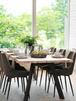 Kunstleren gestoffeerde stoelen Sierra, 2 stuks^Rowico Outlet