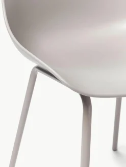 Kunststoffen stoelen Dave met metalen poten, 2 stuks^Westwing Collection Clearance