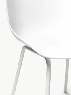 Kunststoffen stoelen Dave met metalen poten, 2 stuks^Westwing Collection Best