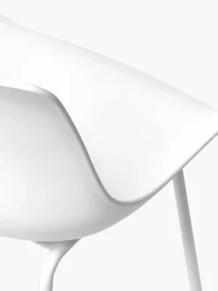 Kunststoffen stoelen Dave met metalen poten, 2 stuks^Westwing Collection Best