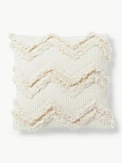 Kussenhoes Akesha met getuft zigzagpatroon^Westwing Collection Best