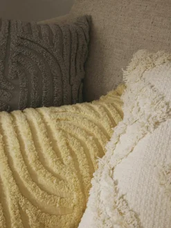 Kussenhoes Akesha met getuft zigzagpatroon^Westwing Collection Best