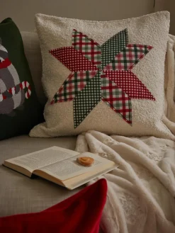 Kussenhoes Lance met decoratie^Westwing Collection Clearance