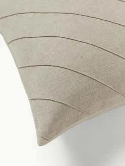 Kussenhoes Malia in beige met structuurpatroon^Westwing Collection Best