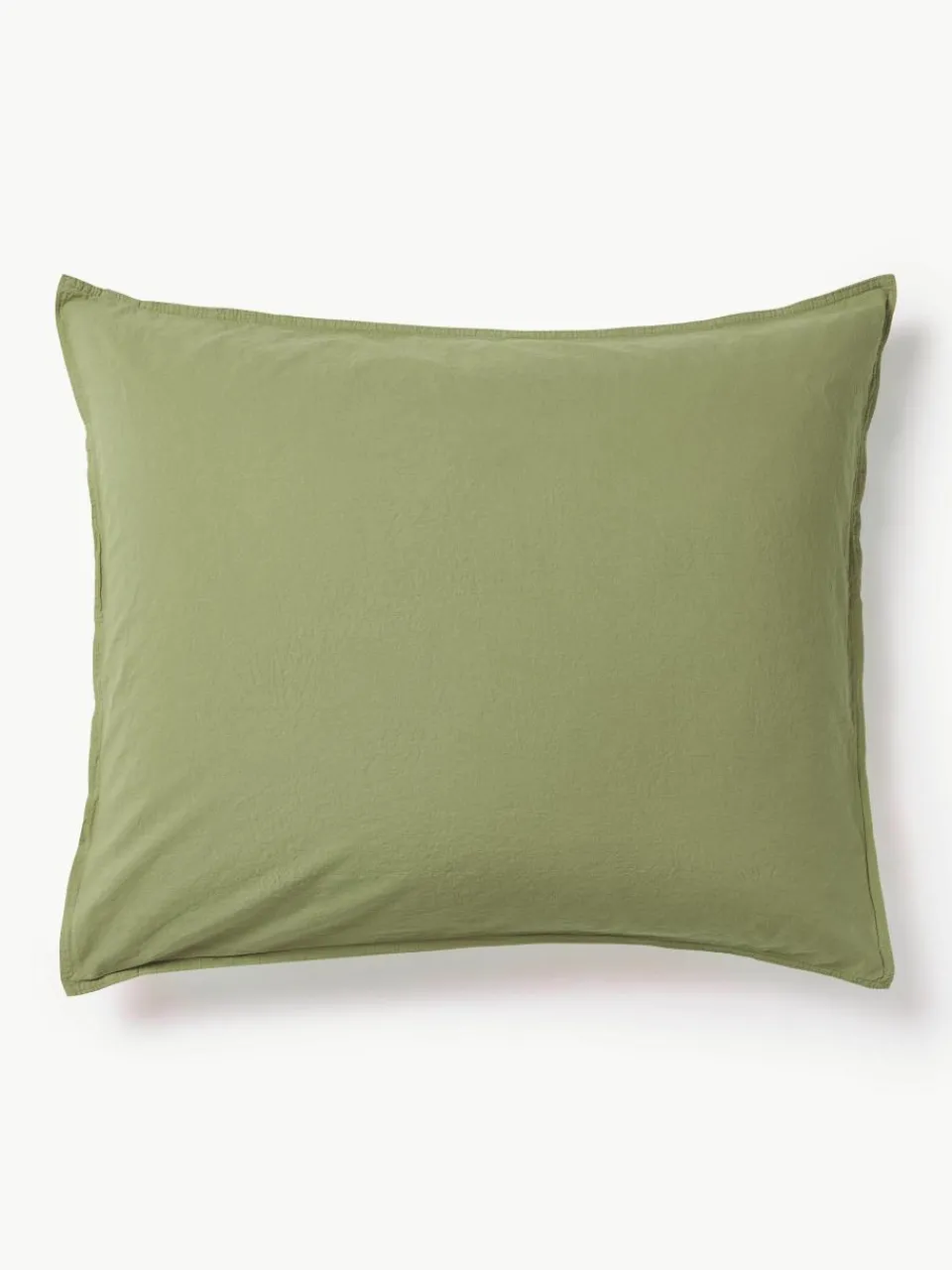 Kussenhoes van gewassen perkalkatoen Debbie^Westwing Collection New