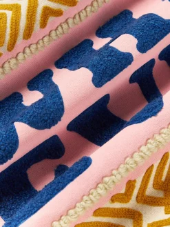 Kussenhoes Whatever met geborduurde tekst^Westwing Collection Hot