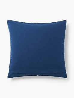 Kussenhoes Whatever met geborduurde tekst^Westwing Collection New