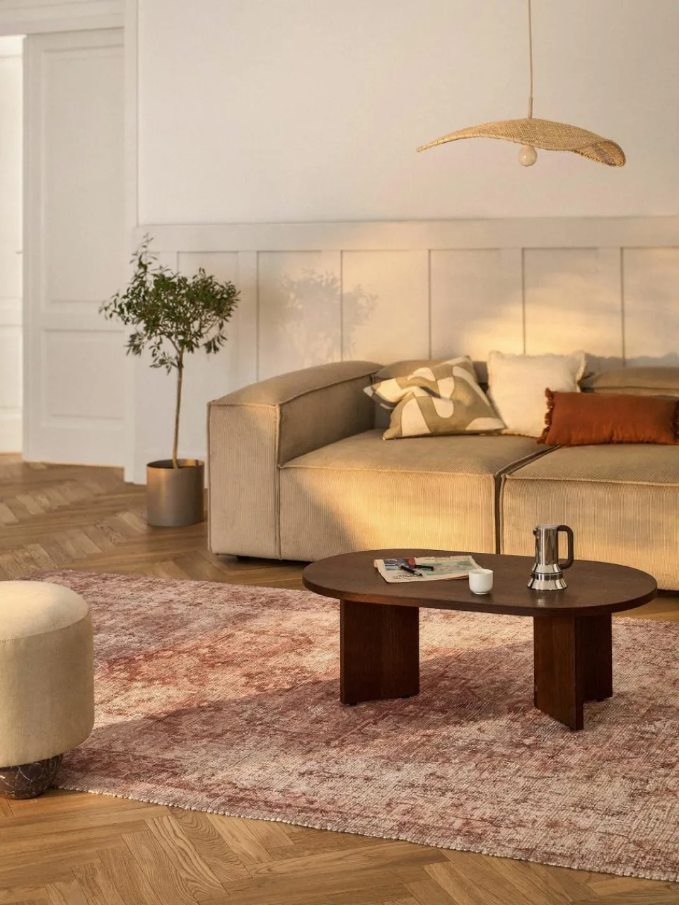 Laagpolig vloerkleed Alisha^Westwing Collection New