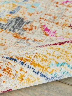 Laagpolig vloerkleed Kashan Vintage met ornamenten^Westwing Clearance