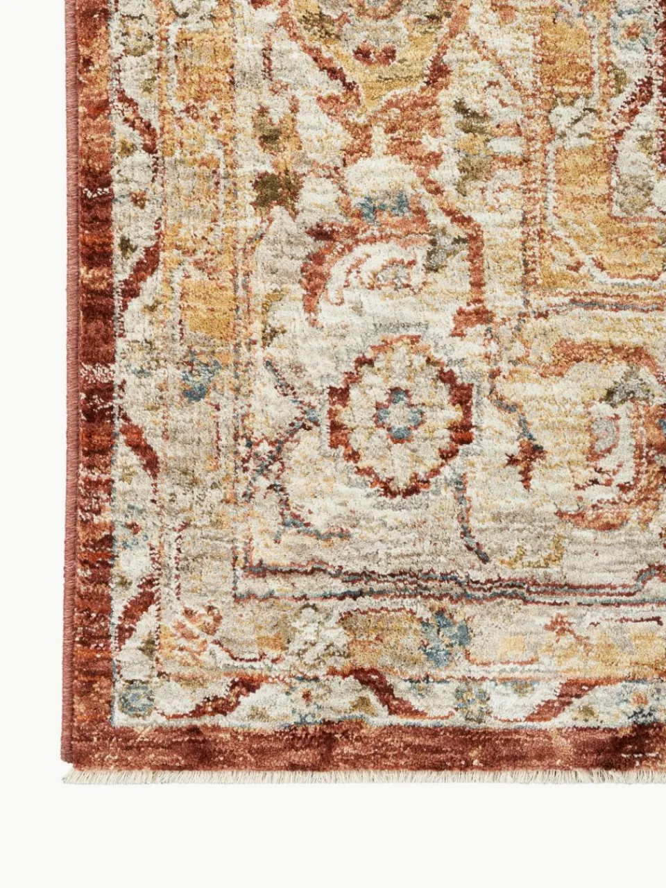 Laagpolig vloerkleed Sahar met meanderpatroon^Rama Carpets Best