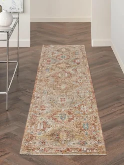 Laagpolige loper Sahar met meanderpatroon^Rama Carpets Online