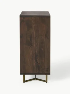 Ladekast Luca van mangohout met visgraat-patroon^Westwing Collection Discount