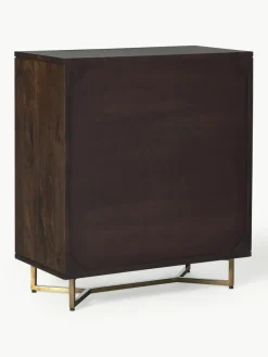 Ladekast Luca van mangohout met visgraat-patroon^Westwing Collection Discount