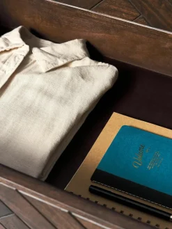 Ladekast Luca van mangohout met visgraat-patroon^Westwing Collection Discount