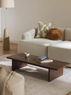 Lage houten salontafel Dako^Westwing Collection Hot