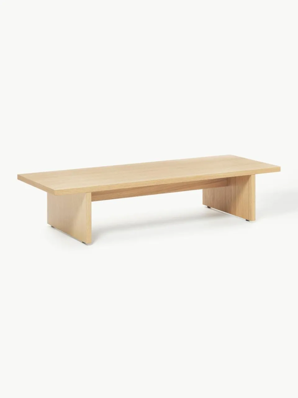 Lage houten salontafel Dako^Westwing Collection Fashion