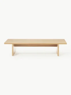 Lage houten salontafel Dako^Westwing Collection Fashion