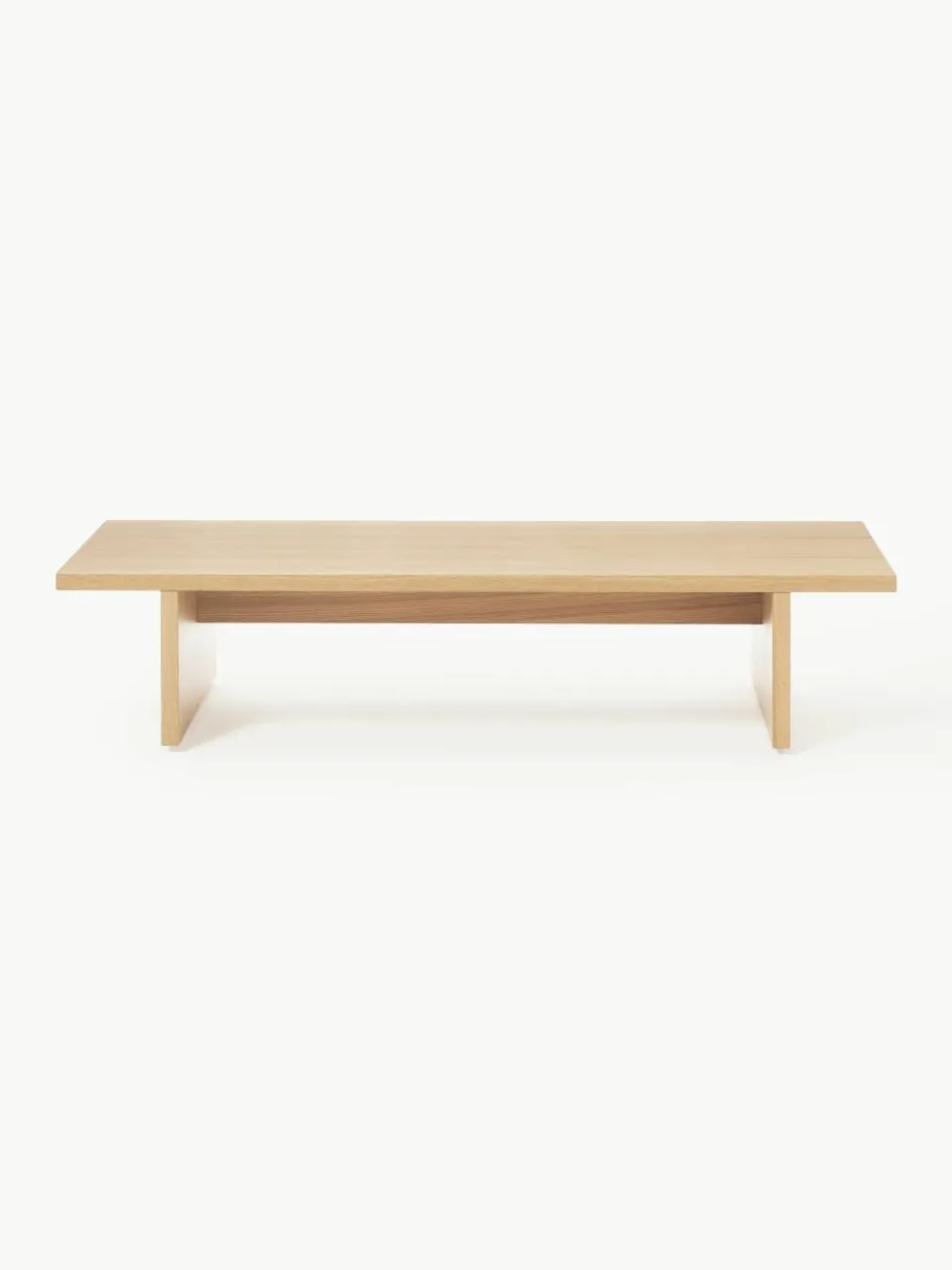 Lage houten salontafel Dako^Westwing Collection Fashion