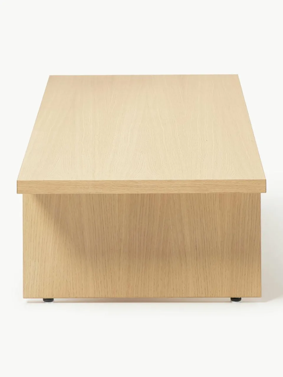 Lage houten salontafel Dako^Westwing Collection Fashion
