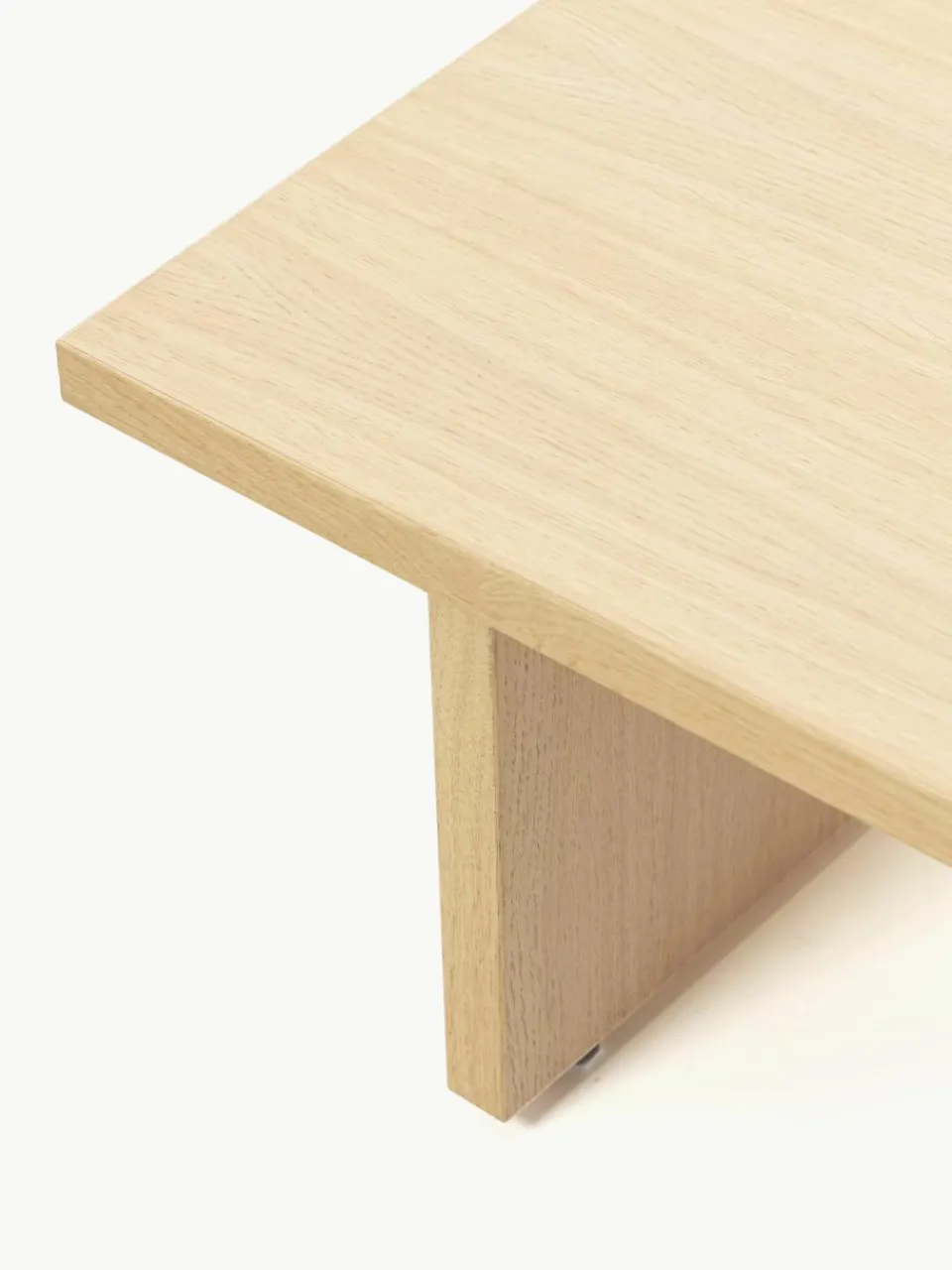 Lage houten salontafel Dako^Westwing Collection Fashion
