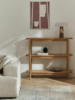 Lage houten wandkast Libby^Westwing Collection Outlet